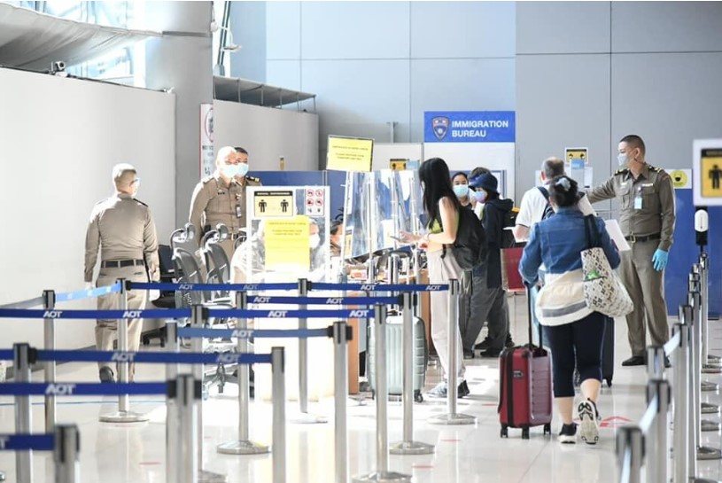 Civil Aviation Authority of Thailand advises airlines of new entry rules effective today