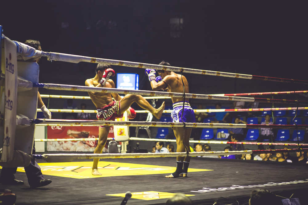 THA-BKK-39 Thai Boxing im Rachadamnoen Stadion oder im Lumpini Stadion